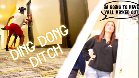 CRAZY COLLEGE DING-DONG DITCH!!! * THEY ALMOST GOT US KICKED OUT*