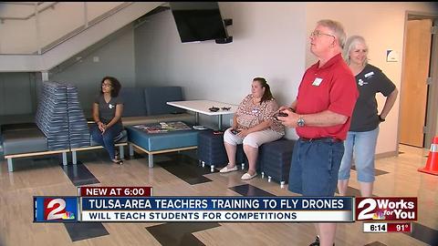 Tulsa-area teachers train to fly drones