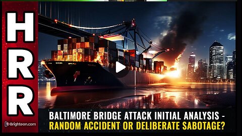 Baltimore bridge attack initial analysis with Mike Adams