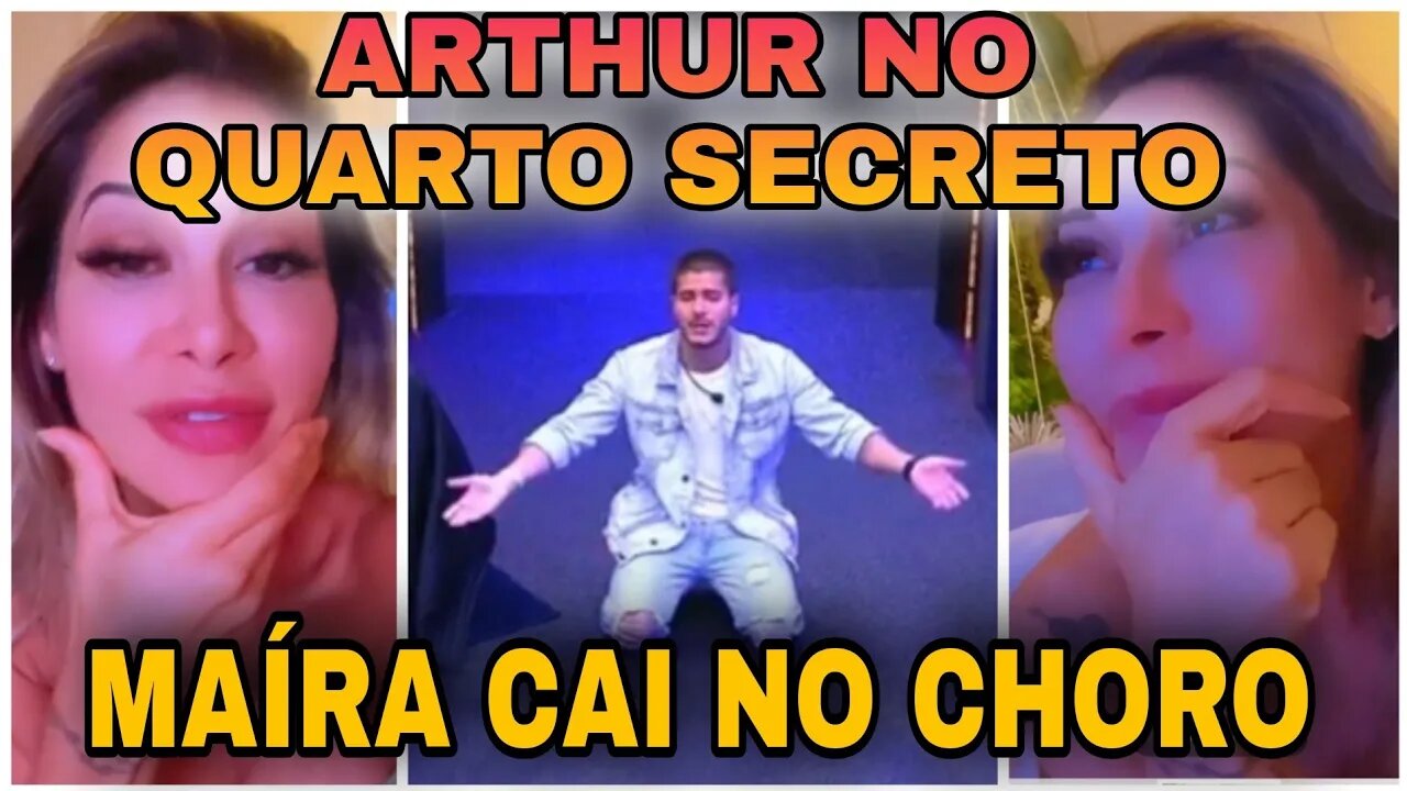 ARTHUR AGUIAR ENTRA NO QUARTO SECRETO E MAIRA CARDI REAGE #bbb22 #arthuraguiar #webtvbrasileira