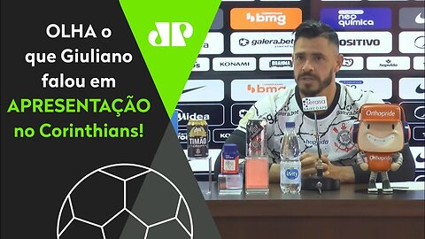 "Vocês da IMPRENSA poderiam..." Giuliano SURPREENDE em apresentação no Corinthians!