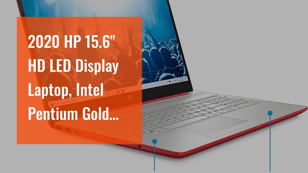 2020 HP 15.6" HD LED Display Laptop, Intel Pentium Gold 6405U Processor, 4GB DDR4 RAM, 128GB SS...