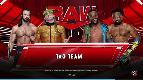 WWE Monday Night Raw The New Day vs Drew McIntyre & Matt Riddle