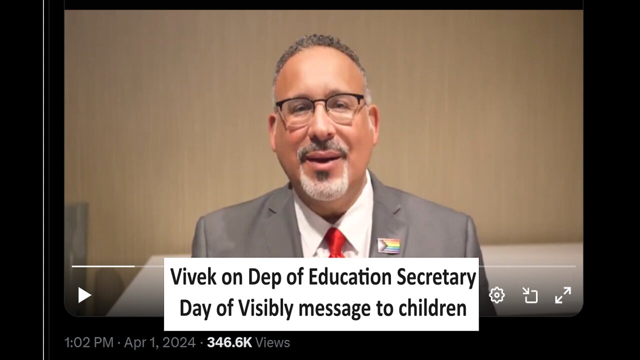 Vivek on Education secretary’s message to kids and changing USA flag to pride progress flag