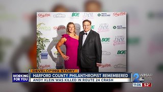 Philanthropic icon Andy Klein killed in Harford County crash