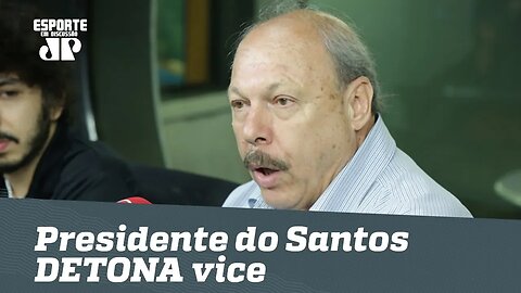 Entrevista exclusiva! Presidente do Santos DETONA vice AO VIVO!