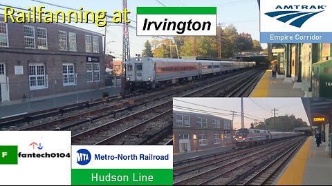 Railfanning at Irvington during the PM rush hour(M3A, M7A & P32AC-DM, P42).