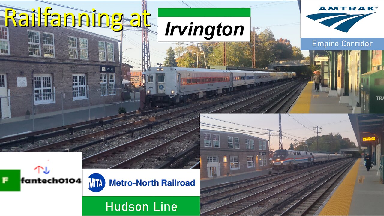 Railfanning at Irvington during the PM rush hour(M3A, M7A & P32AC-DM, P42).