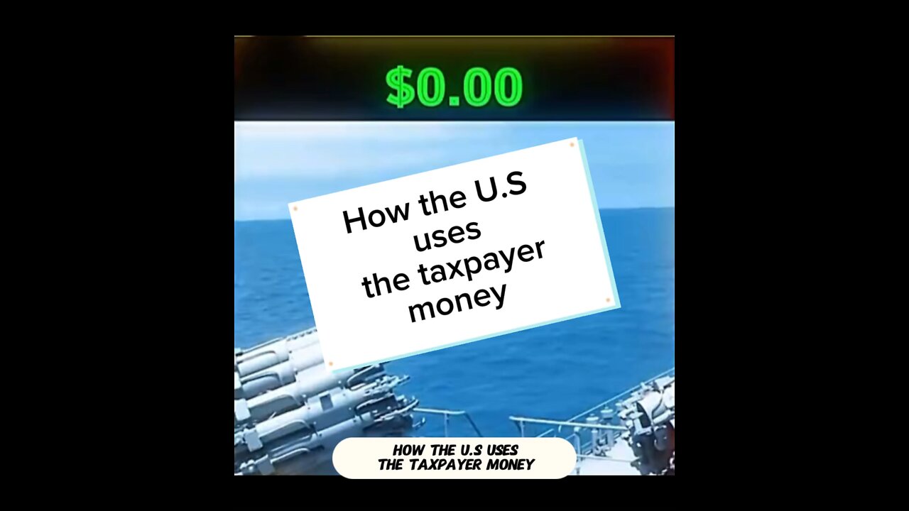 How the U.S uses the taxpayer money #taxmoney #usa #usatax #war #money #meme #army