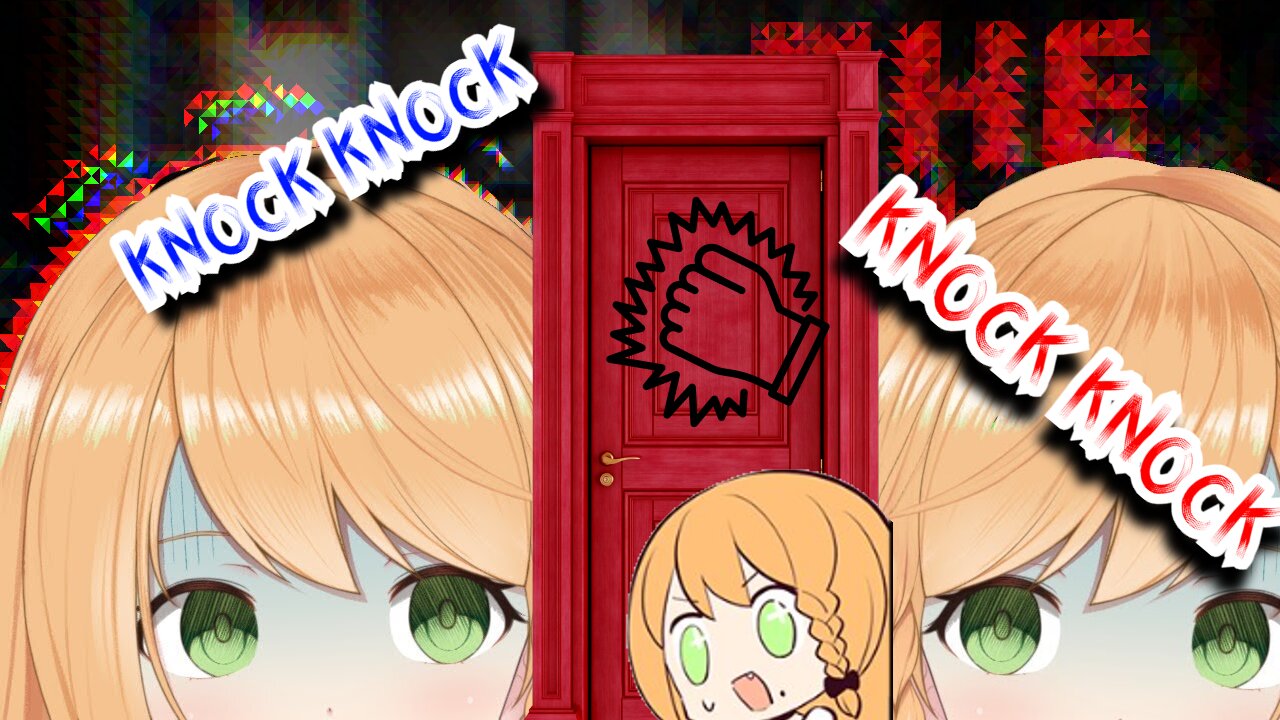 Just vtuber Elena Yunagi reacting to knocking sounds in a horror game - the house