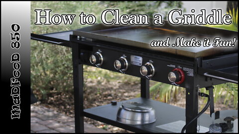 How to Clean a Griddle...the fun way!