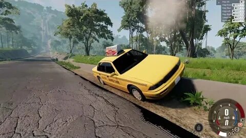 BeamNG.Drive Down Hill Destruction