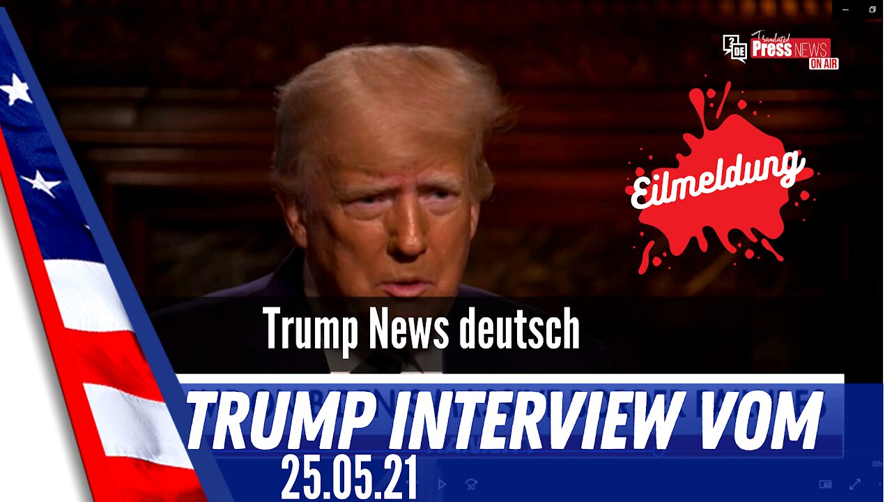 Trump gibt Interview bei Newsmax.