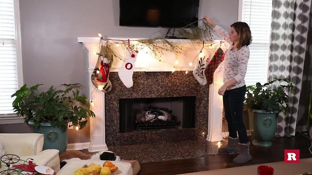 Elissa the mom's Christmas mantle makeover | Rare Life