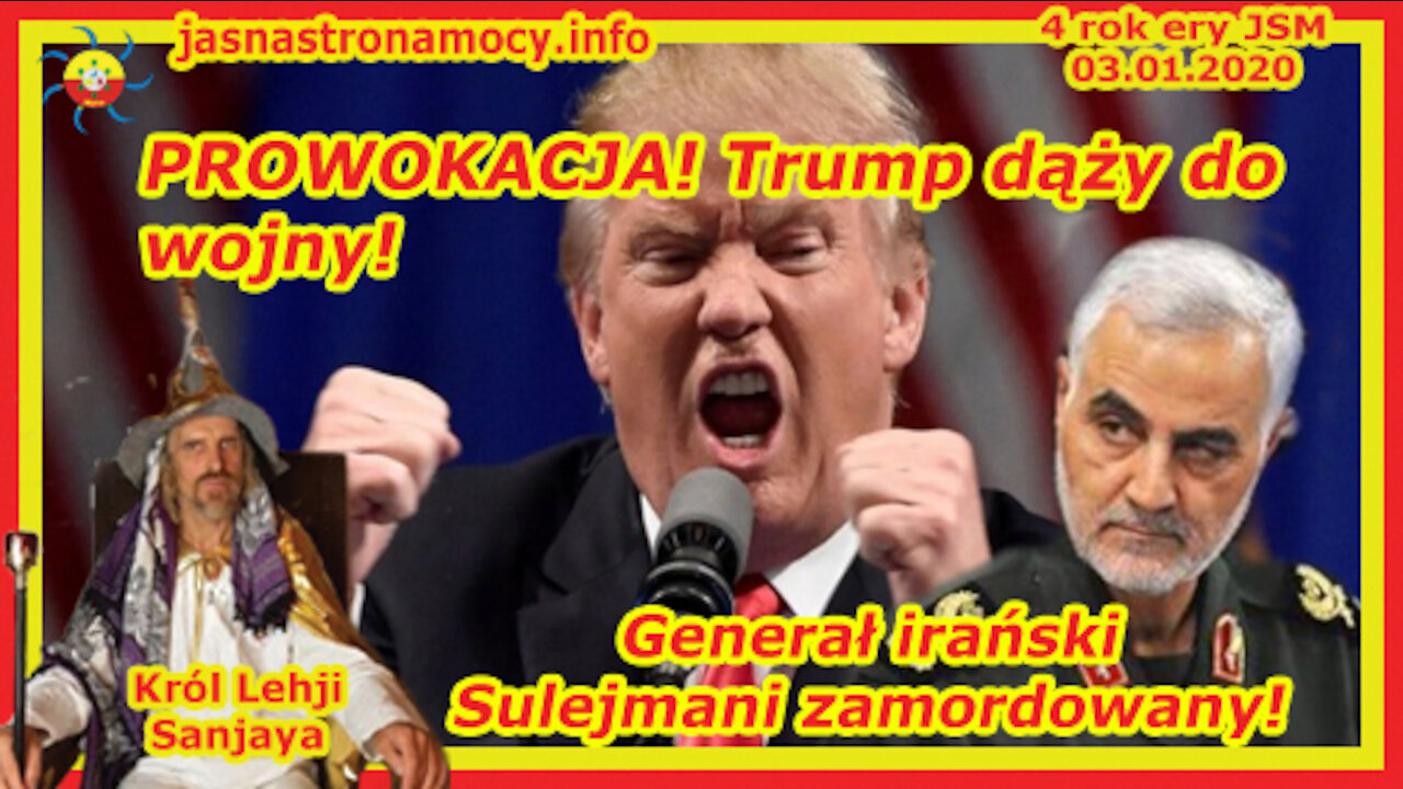 PROWOKACJA💣Trump dąży do wojny‼ Generał irański Sulejmani zamordowany‼