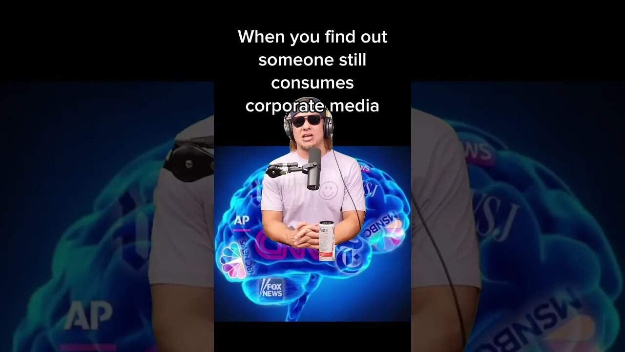 When you find out someone watches corporate media🧠🧼 #brainwashing #shorts #theovon #meme #fakenews