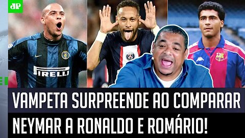 "A ÚNICA DIFERENÇA do Neymar pra esses caras é..." Vampeta DÁ AULA ao falar de Ronaldo e Romário!