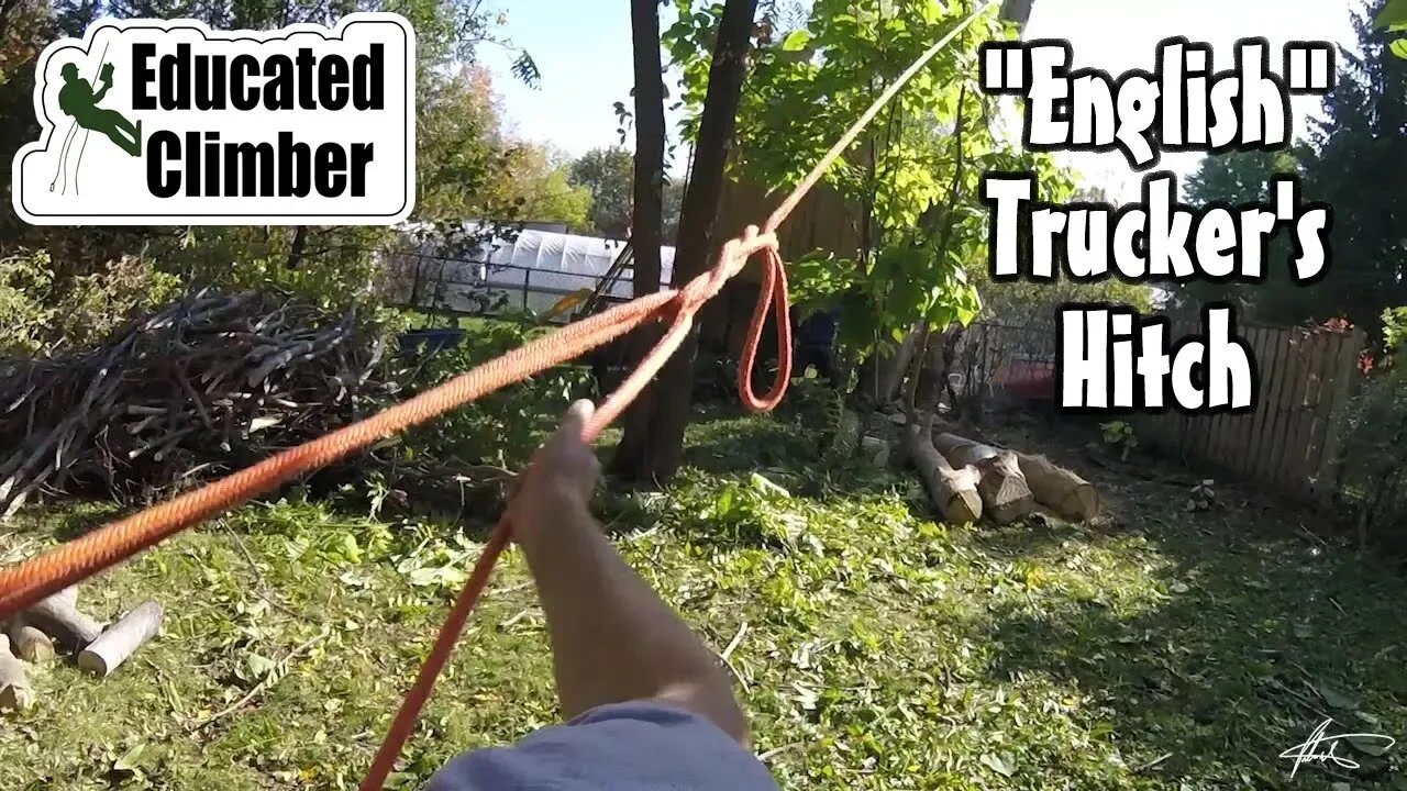 English Trucker's Hitch: Simple Mechanical Advantage | Arborist Rigging