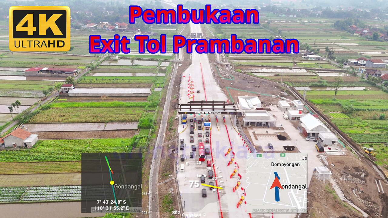 Pembukaan Exit Tol #Prambanban, Jalan Tol Yogya Solo.