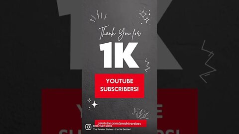 A BIG THANK YOU FOR 1K SUBSCRIBERS! #vgt #redscreen #shorts