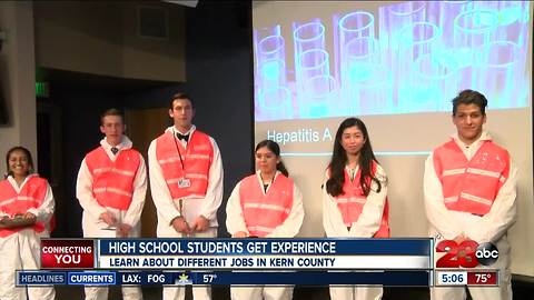 High school students get hands on job experience at youth day at Kern County Public Health