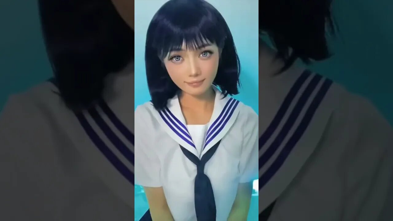 Chinese Girl Is Still In Her School Uniform