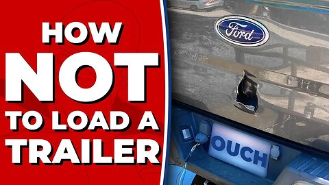 How NOT to load a trailer... #fail #wyze