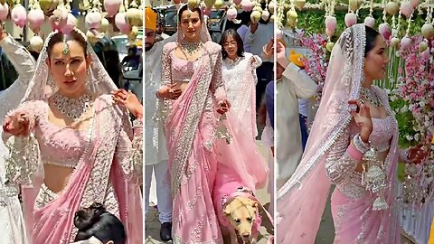 Actress Sonnalli Seygall GRAND Bridal Entry With Her Pet Dog | Sonnalli Seygall Wedding