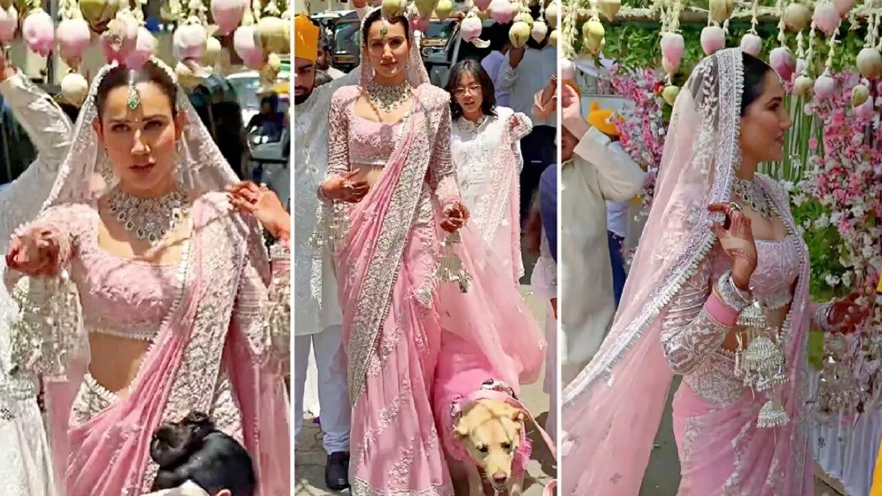 Actress Sonnalli Seygall GRAND Bridal Entry With Her Pet Dog | Sonnalli Seygall Wedding