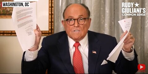 SWORN PHYSICAL EVIDENCE of Voter FRAUD Rudy Giuliani Common Sense Nov 13 2020