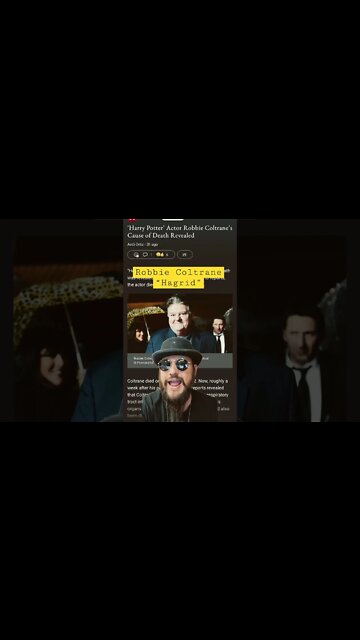 Harry Potter Actor Robbie Coltrane’s Death Cause Revealed RIP Hagrid