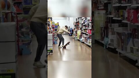 I wiped out on the skateboard In Walmart