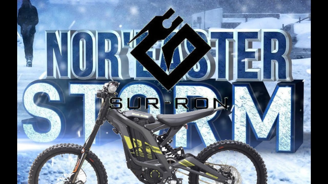 Nor'Easter Slow and Slick Snow Ride on the Sur Ron Ludicrous XX by LunaCycles