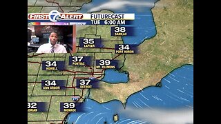 Chilly night with a chance of rain