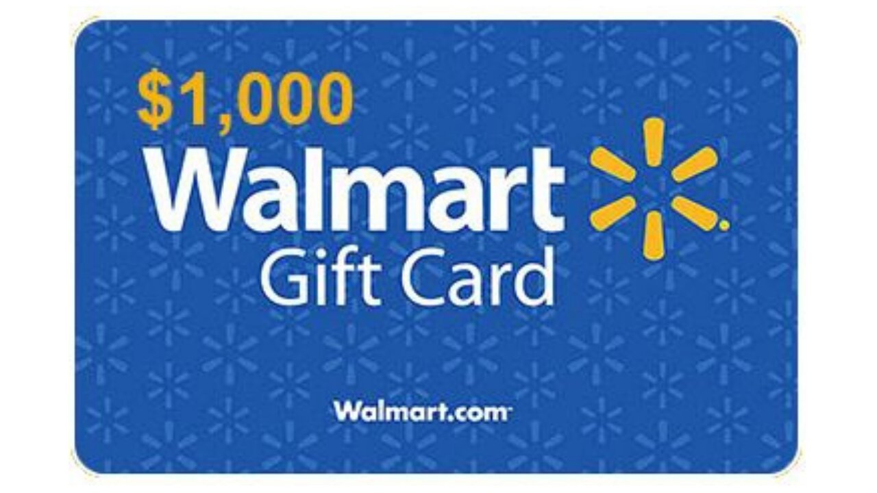 $1000 Walmart Gift Card