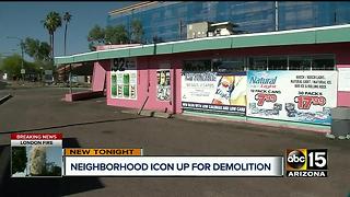 Historic pink liquor store set for demolition