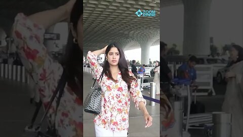 Janvhi Kapoor Spotted At Airport #shorts