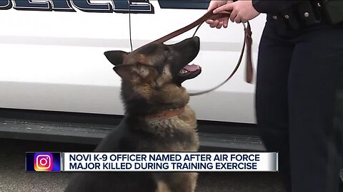 Newest member of the Novi Police K9 unit honors fallen hero