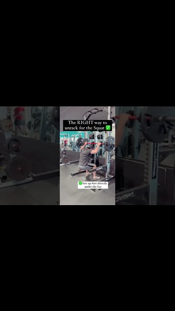 How To Unrack Your Squat‼️#shorts