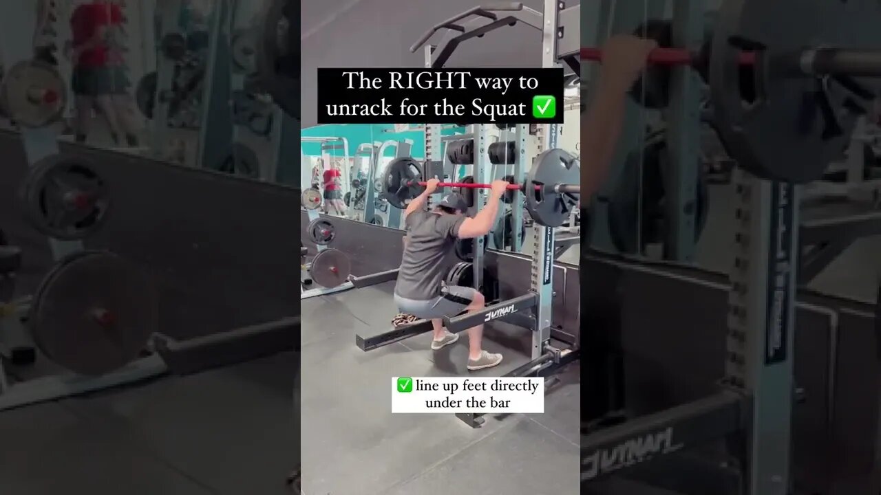 How To Unrack Your Squat‼️#shorts