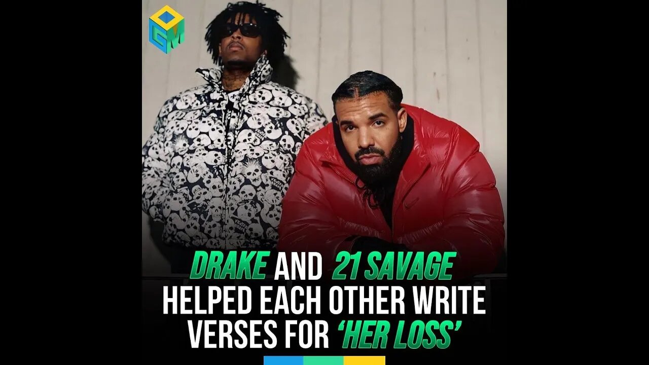 Drake and 21Savage helped write each other’s verses for “Her Loss” ‼️🔥 #shorts #drake #21savage