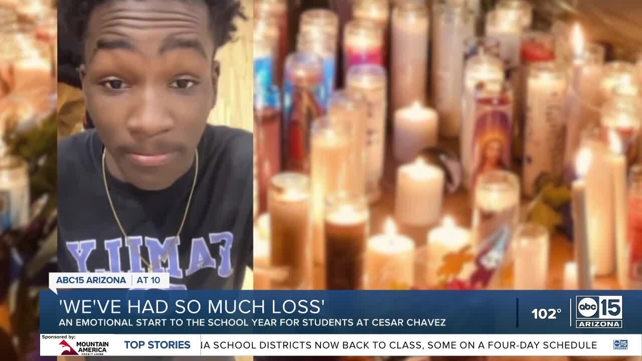 Cesar Chavez High School students return to school without classmate, key leadership on leave