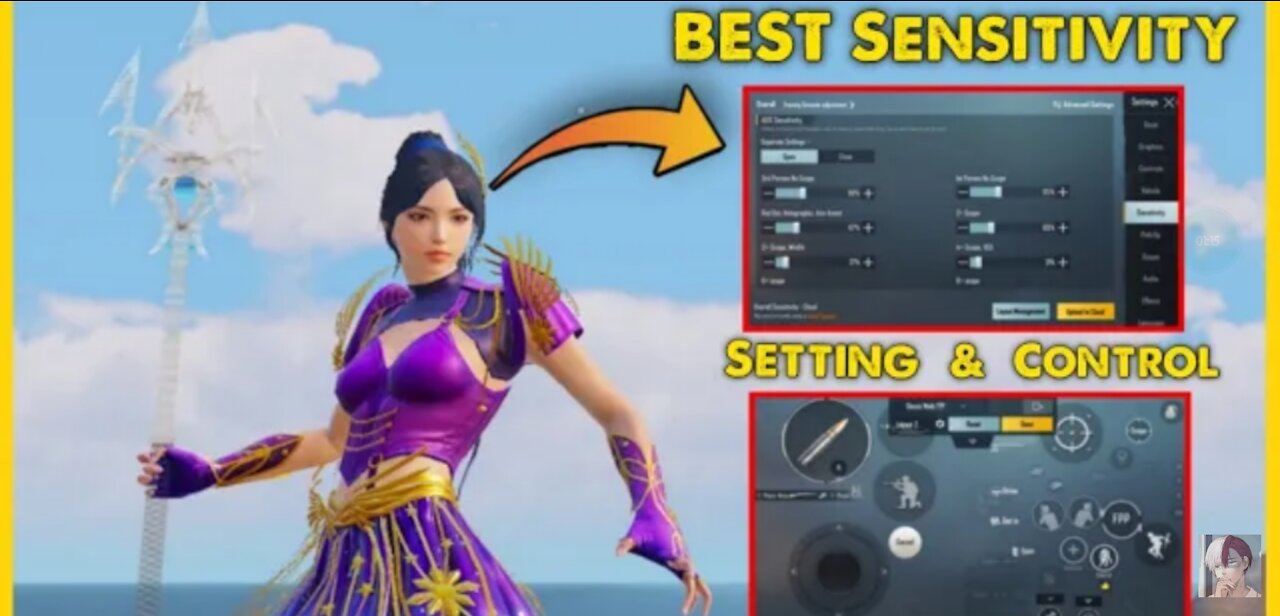 NEW🔥BEST Sensitivity Setting & CONTROLS To IMPROVE Your Reflexes in PUBG Mobile BGMI