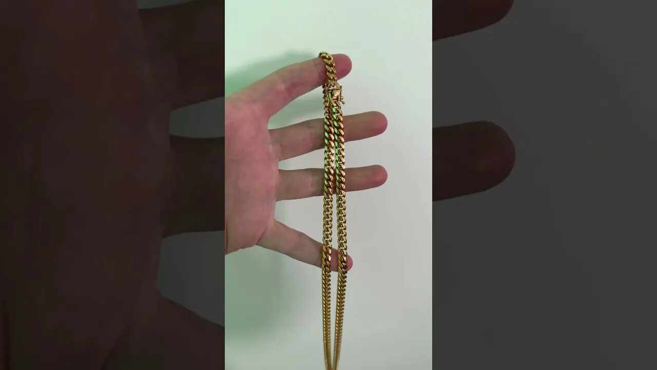 *UPDATE* Goldzenn Bonded Miami Cuban Link Chain, Did it Fade? 🤔 #shorts