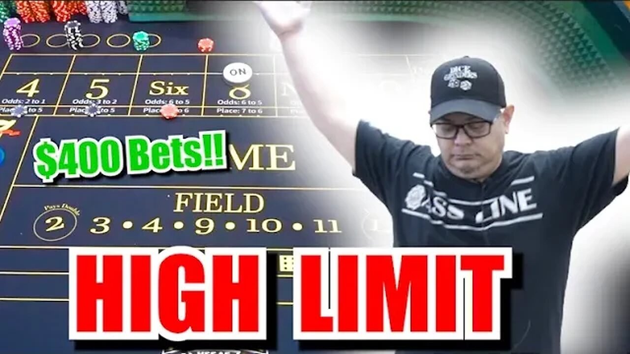 🔥HIGH LIMIT WINS🔥 30 Roll Craps Challenge - WIN BIG or BUST #302