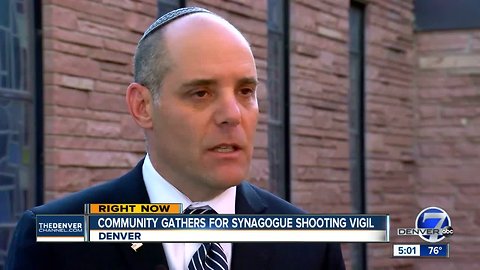 Denver vigil for Pittsburg victims draws governor, mayor