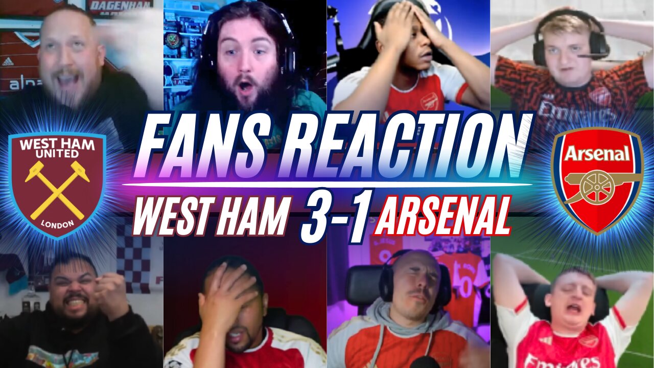 PREMIER LEAGUE FANS REACTION TO WEST HAM 3-1 ARSENAL | CARABAO CUP