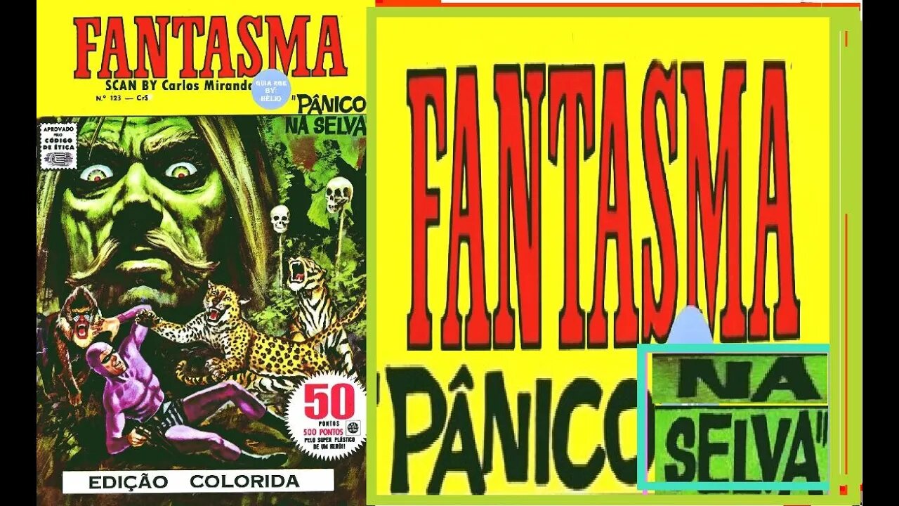 O FANTASMA 123 EM PANICO NA SELVA #museudogibi #gibi #quadrinhos #comics #historieta