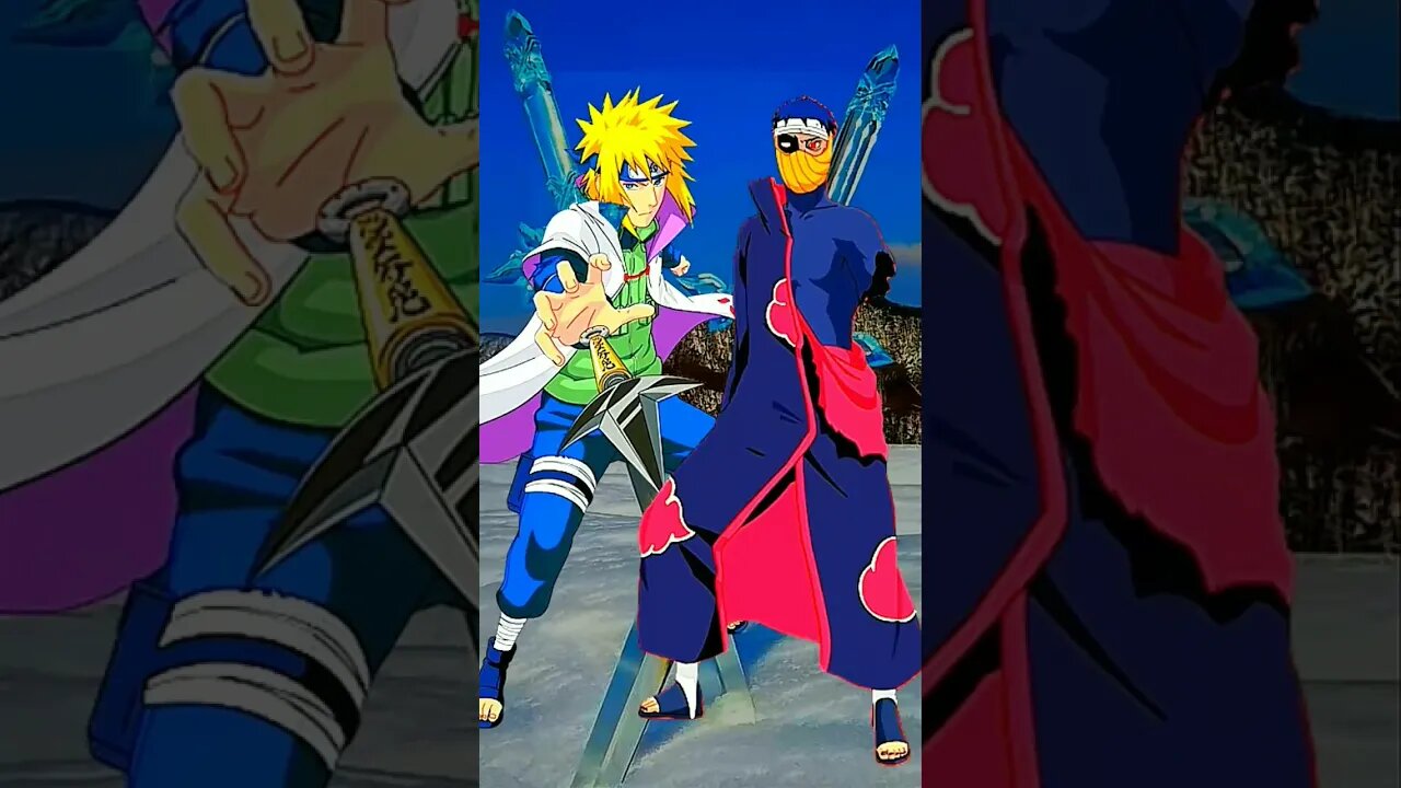 Minato VS Obito - WHO IS STRONGEST??.#shorts