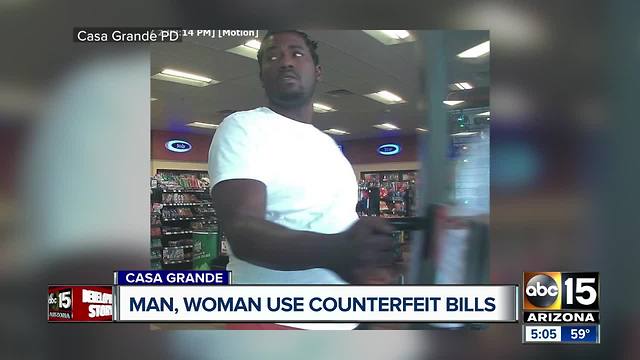 Suspects try to use counterfeit bills at Casa Grande store